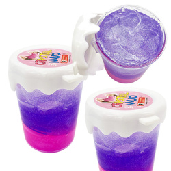 Masa putty brokatowa Slime 3 kolorowa w kubeczku Crystal Mud