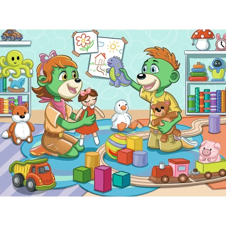 Puzzle 30 elementów Radosna Rodzina Treflików Trefl