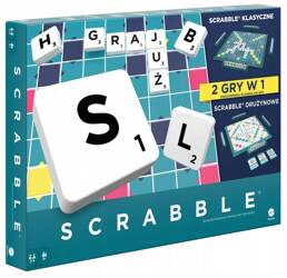 GRA SCRABBLE ORIGINAL WERSJA POLSKA KLASYCZNE DRUŻYNOWE