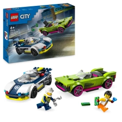 LEGO City 60415 Pościg radiowozu za muscle carem