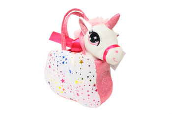 PLUSZOWY KONIK JEDNOROŻEC W TOREBCE W GWIAZDKI