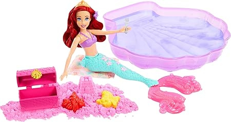 Lalka Barbie Arielka syrenka z basenem HWB39 Disney Princess 
