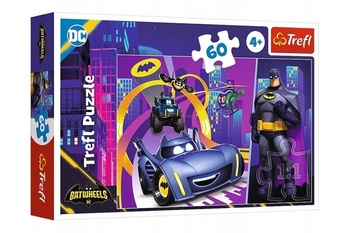 Puzzle 60 elementów Batman i jego pojazdy Trefl