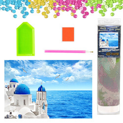 DIAMENTOWA MOZAIKA HAFT 5D GRECKIE MORZE 30X40 CM