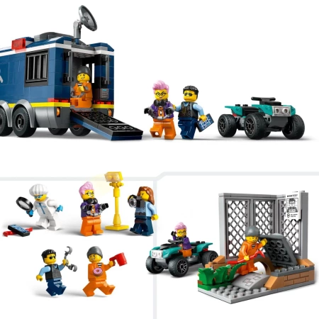 LEGO City 60418 Policyjna ciężarówka z laboratorium kryminalnym