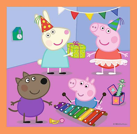 TREFL Puzzle 3w1 Pomysłowa świnka Peppa