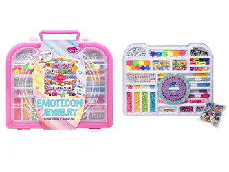 Zestaw do robienia bransoletek DIY duży w walizce organizer