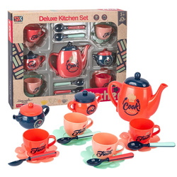 Zestaw naczyń serwis śniadaniowy filiżanki dzbanek do herbaty dla dzieci