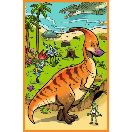 Puzzle 3x80 Trefliki w świecie dinozaurów Trefl