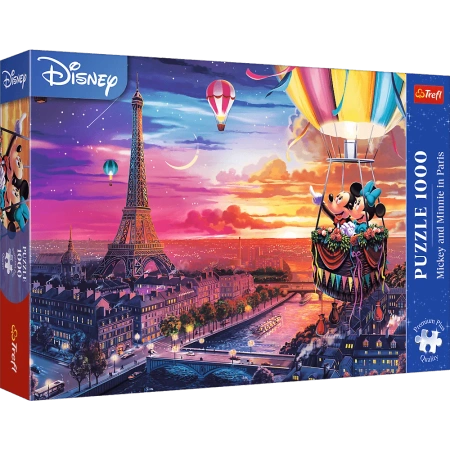 Puzzle Premium Plus Quality 1000 el. Mickey i Minnie w Paryżu