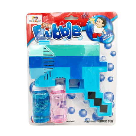 Automatyczny pistolet do baniek pixel światło odgłosy strzelania na baterie