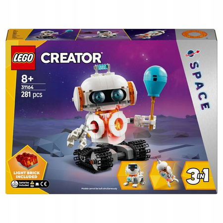 LEGO CREATOR 31164 3 w 1 KOSMICZNY ROBOT PIES RAKIETA