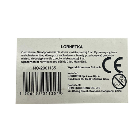 ZABAWKOWA LORNETKA WOJSKOWA ARMY MORO PLASTIKOWA DO ZAWIESZENIA NA SZYJĘ