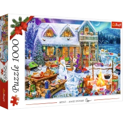 Puzzle 1000 el. Zimowy czas Trefl