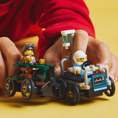 LEGO CITY 60459 Zestaw wyścigówek samolot kontra łóżko szpitalne