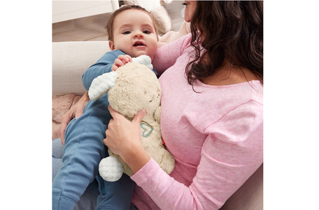 ŚPIĄCY KRÓLICZEK USYPIACZ PRZYTULANKA USPOKAJACZ Z DŹWIĘKIEM FISHER PRICE