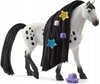 BIAŁY KOŃ W CZARNE ŁATY OGIER KNABSTRUPPER SCHLEICH DO CZESANIA STYLIZUJ