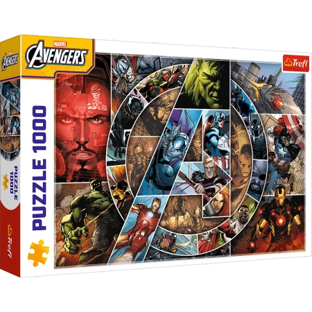 Puzzle 1000 elementów Marvel Avengers Bohaterowie Trefl