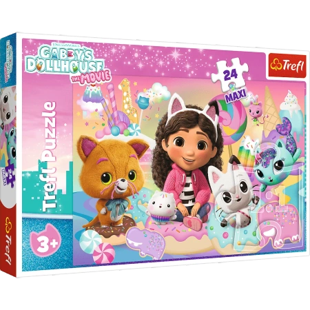 Puzzle 24 Maxi Koci świat Gabby Trefl