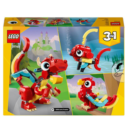 LEGO Creator 31145 Czerwony smok 3w1