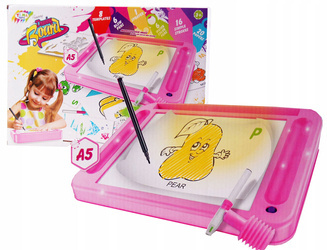 Kreatywna tablica podświetlana do rysowania szablony markery LED dla dzieci