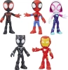 SPIDEY AMAZING FRIENDS ZESTAW 5 FIGUREK Ghost Spider Black Panther Miles