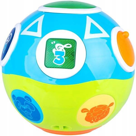 WIRUJĄCA PIŁKA INTERAKTYWNA MÓWIĄCA PL ZABAWKA 6m+