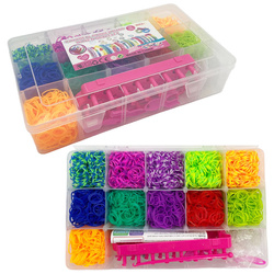 Zestaw kolorowych gumek na bransoletki 4500 szt