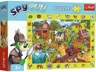 Puzzle obserwacyjne 24 el. Spy Guy Farma Trefl