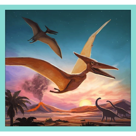 Puzzle 10w1 W świecie dinozaurów dinozaury Trefl
