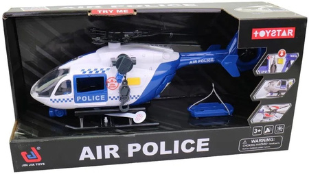 Helikopter Policja z wyciągarką ze światłem i dźwiękiem