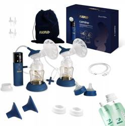 Laktator elektryczny bezprzewodowy NENO CAMINO pełny zestaw