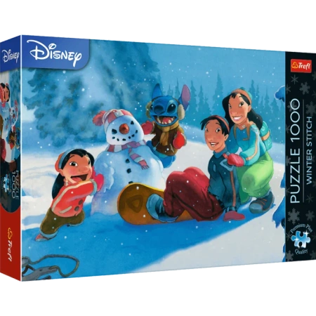 Puzzle 1000 el. Premium Plus Quality Lilo i Stitch Zimowy Stitch Trefl