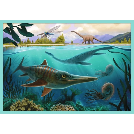 Puzzle 10w1 W świecie dinozaurów dinozaury Trefl
