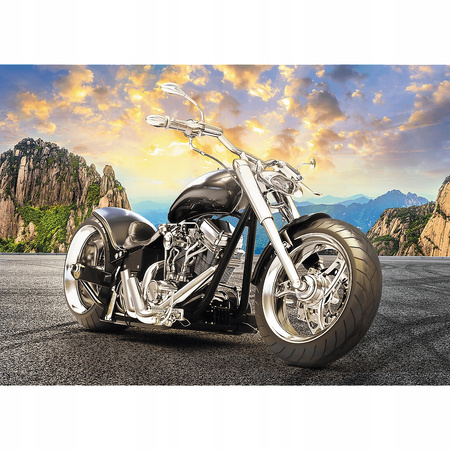 Puzzle 500 elementów czarny motocykl motor Trefl