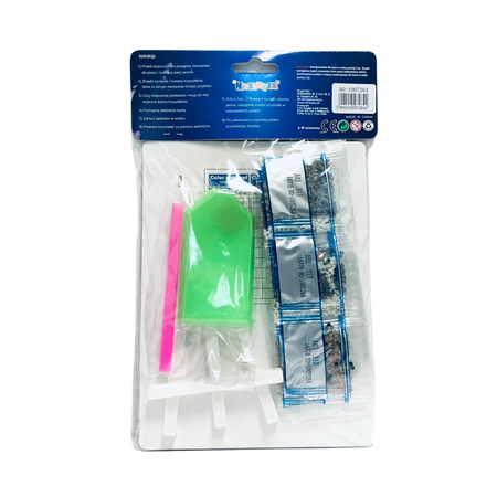 Diamentowa mozaika 5D kotek na trawce 15 x 20 cm