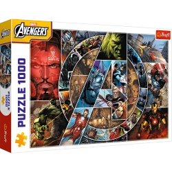 Puzzle 1000 elementów Marvel Avengers Bohaterowie Trefl