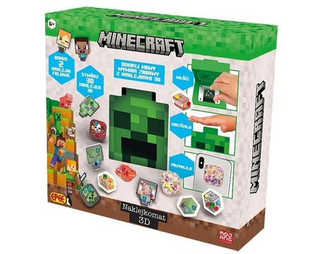 Naklejkomat 3D MINECRAFT Zestaw do tworzenia naklejek