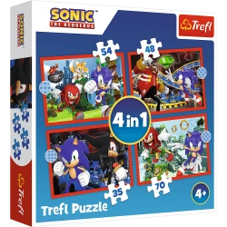 Puzzle 4w1 Przygody Sonica Trefl