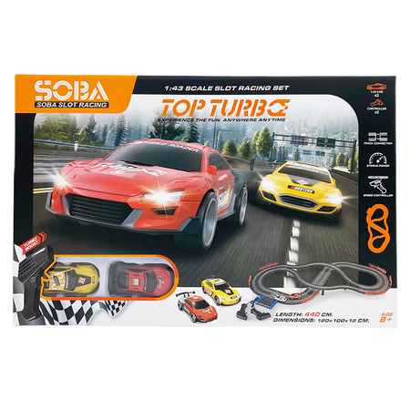 Tor samochodowy 2 auta długość toru 440 cm dla dwóch osób