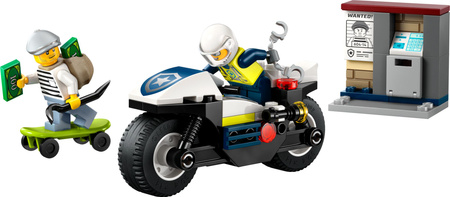 Klocki LEGO 60455 City Pościg na motocyklu policyjnym 