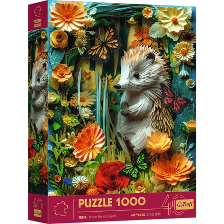 Puzzle z efektem 3D 1000 elementów 40-lecie Trefl Jeż