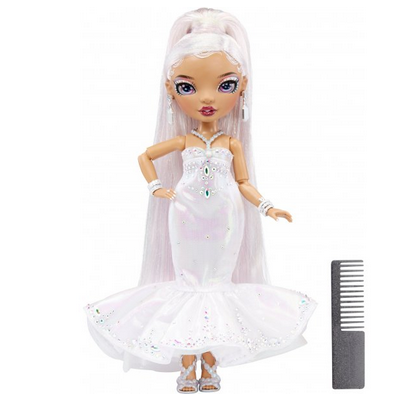 Lalka Rainbow High Holiday Edition Roxie Grand biała sukienka
