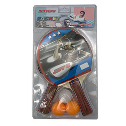 Zestaw do tenisa stołowego 3 piłeczki 2 rakietki ping pong