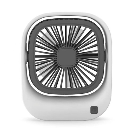Mini wiatraczek kwadratowy bezprzewodowy USB biurkowy silny nawiew 2 tryby