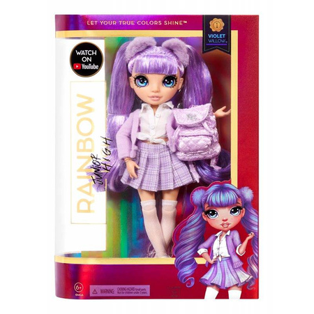 Rainbow High Junior High - Modna lalka Violet Willow Seria 1 (Purple)