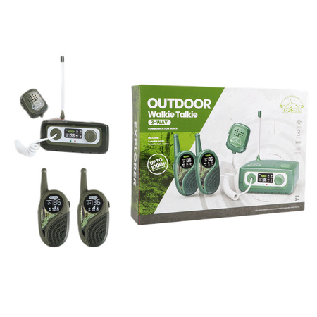 Zestaw Walkie Talkie z radiostacją zasięg 300m