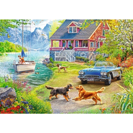 Puzzle 2 x 500 elementów Letni relaks Trefl