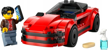 LEGO CITY 60448 CZERWONY SAMOCHÓD SPORTOWY WYŚCIGOWY