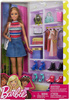 Lalka Barbie z garderobą szafą zestaw ubrania dla lalki FVJ42